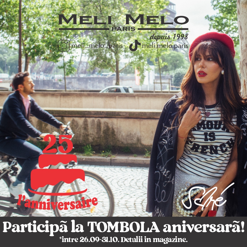 🎉 Sărbătorim împreună 25 de ani de Meli Melo! 🎂 🎉 Sărbătorim împreună 25 de ani de Meli Melo! 🎂