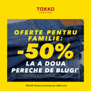 -50% reducere la Takko Fashion! -50% reducere la Takko Fashion!